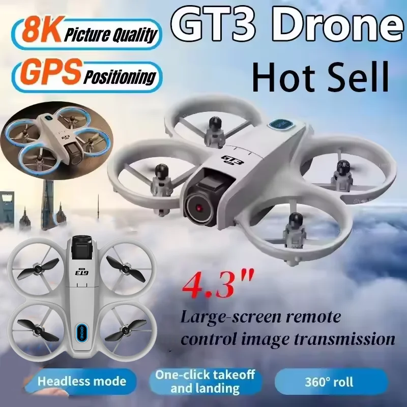 Drone Gps Mount - GT3 Drone 8K HD Dual Cameras