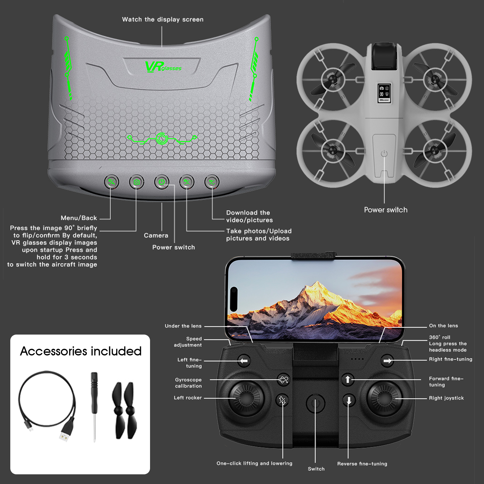 Mini Drone That Is Easy For Be - Drone Gimbal のレビューと価格