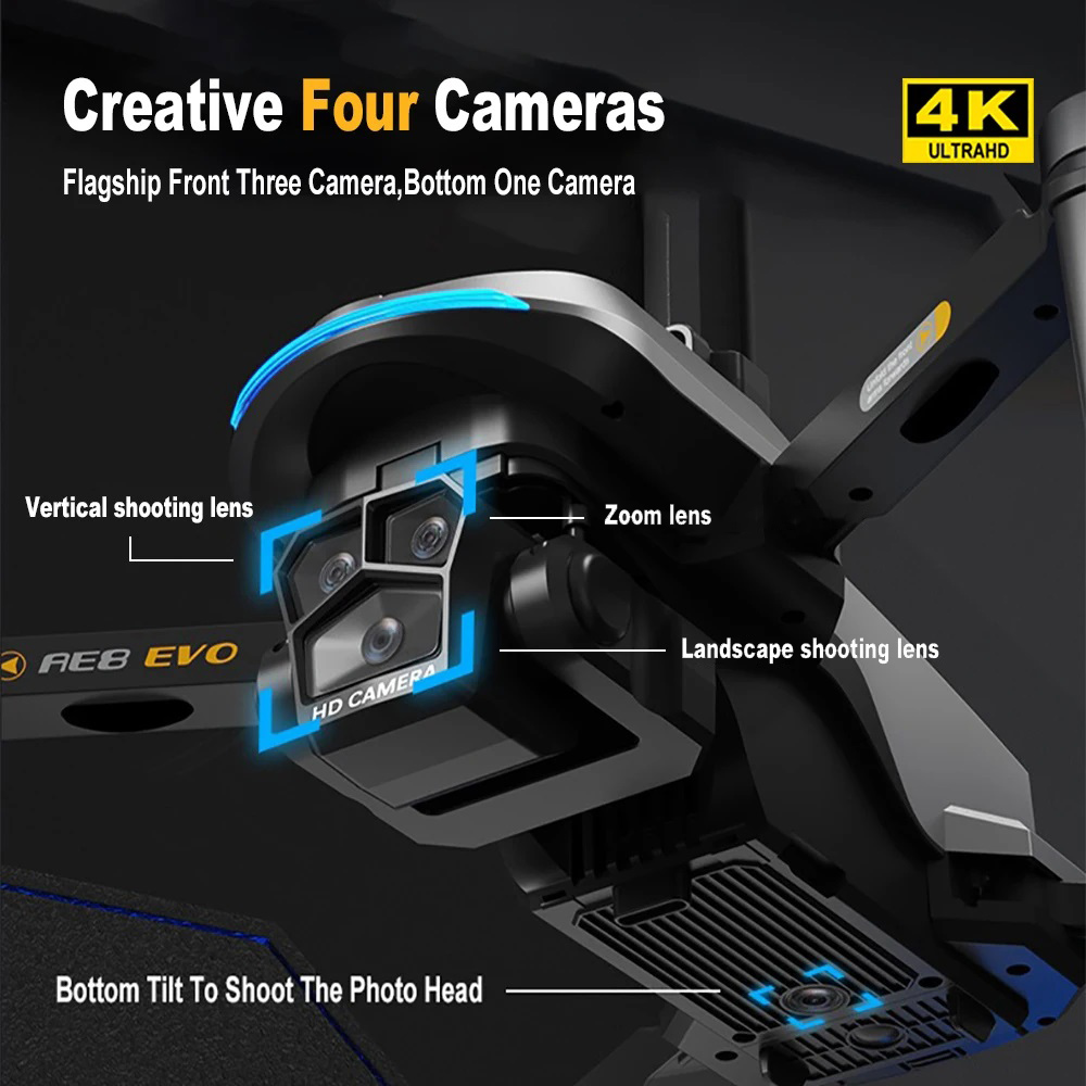 AE8 EVO Drone 4K Professional  - Drone Gps Module のレビューと価格