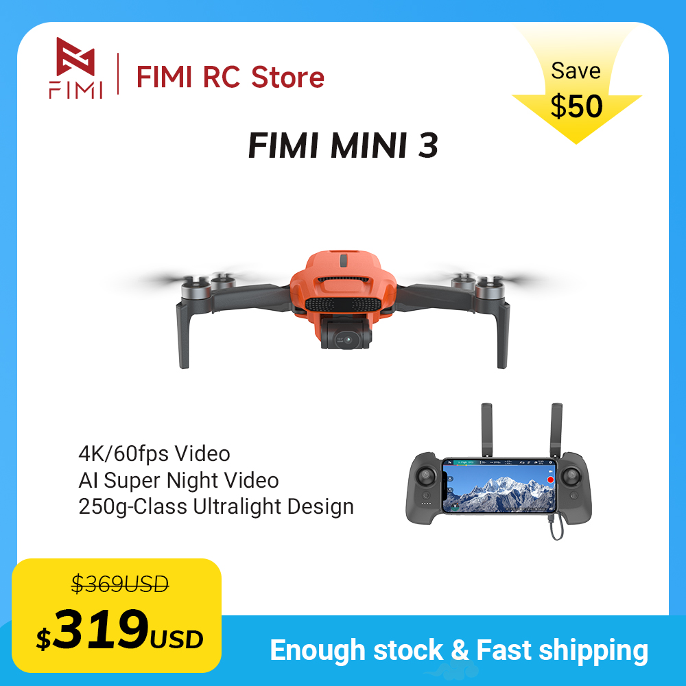 FIMI MINI 3 Camere drone 4K 60 - Drone Gps Mount のレビューと価格